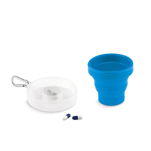 Silicone foldable cup - MO9196-04 - blue