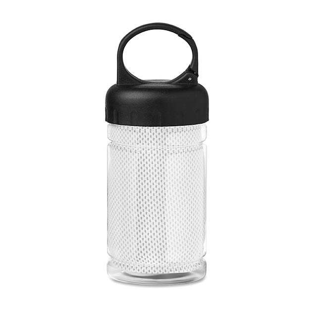 Tritanflasche mit Handtuch - MO9203-06 - Weiß 