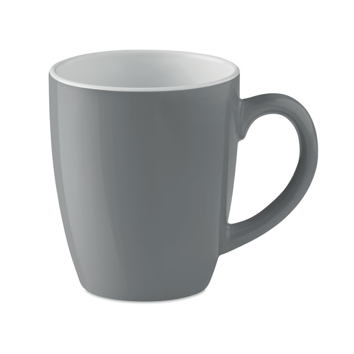 Ceramic coloured mug 290 ml - COLOUR TRENT - grey