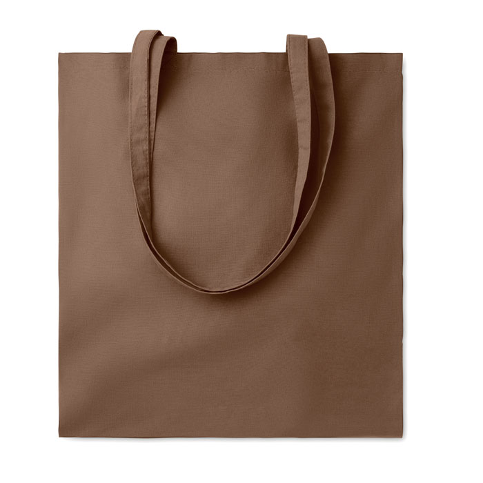 140 gr/m² cotton shopping bag - COTTONEL COLOUR + - khaki/black