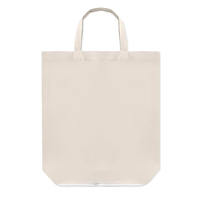 Foldable cotton shopping bag - MO9283-06 - white