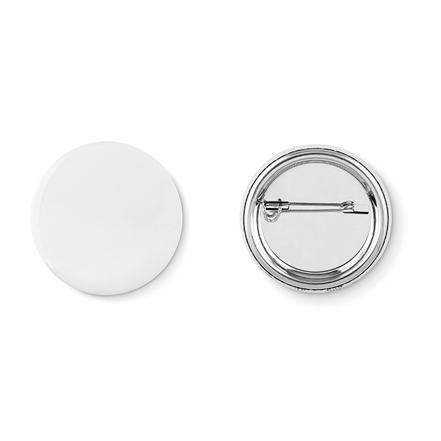 Small pin button  - matt silver
