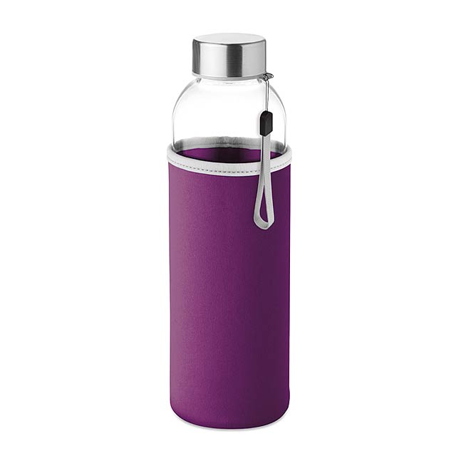 UTAH GLASS - Skleněná láhev 500 ml          - fialová