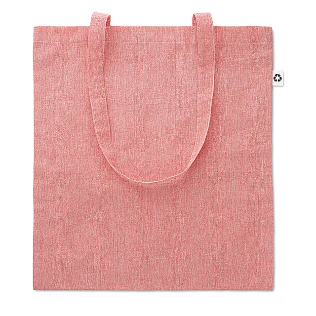 Dvoubarevná nákupní taška - COTTONEL DUO - červená
