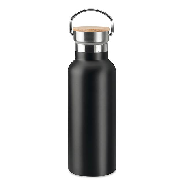 Doppelwandige Flasche 500 ml MO9431-03 - schwarz