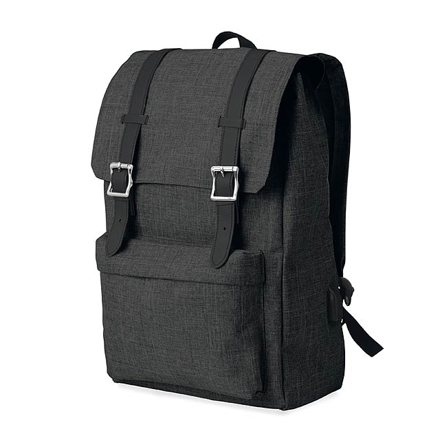 Rucksack aus 600D Polyester MO9439-03 - schwarz