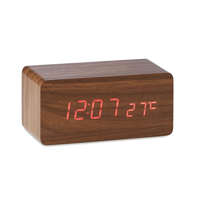 Weather station with charger   MO9456-40 - wood