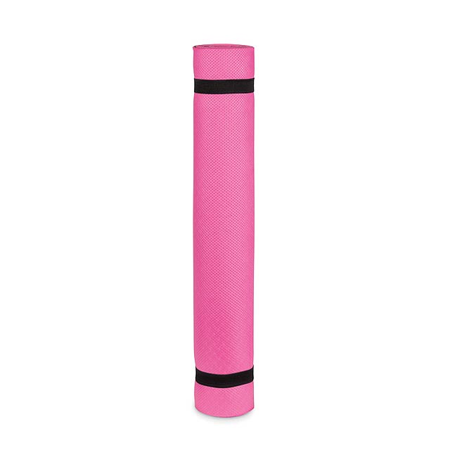 Yoga mat EVA 4,0 mm with pouch MO9463-11 - pink