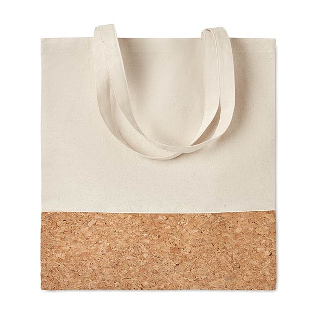 Shopping bag w/ cork details   MO9517-13 - beige