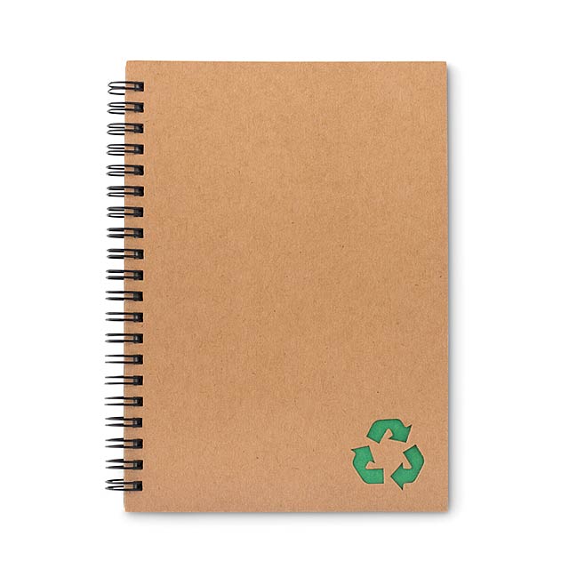 70 lined sheet ring notebook   MO9536-09 - green