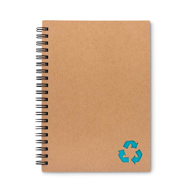 70 lined sheet ring notebook   MO9536-12 - turquoise