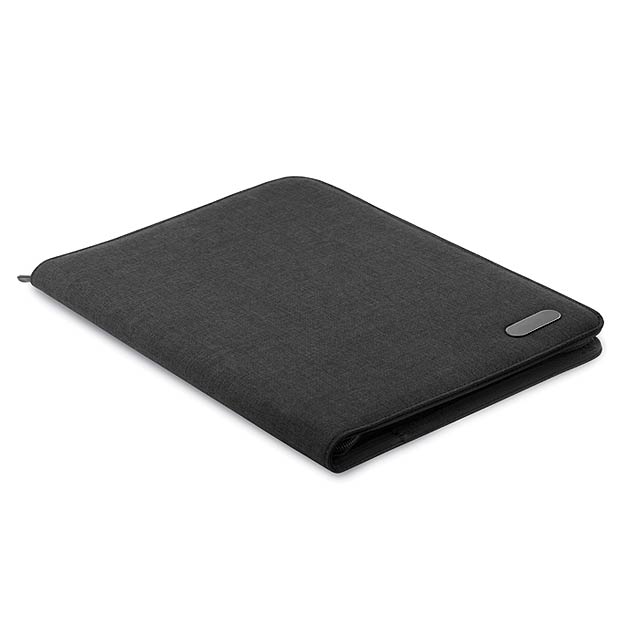 A4 zip portfolio in polyester  MO9549-03 - black