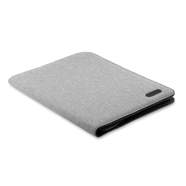 A4 zip portfolio in polyester  MO9549-07 - grey