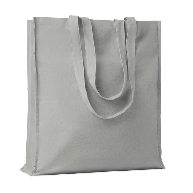 Cotton shopping bag w/ gusset  MO9596-07 - grey