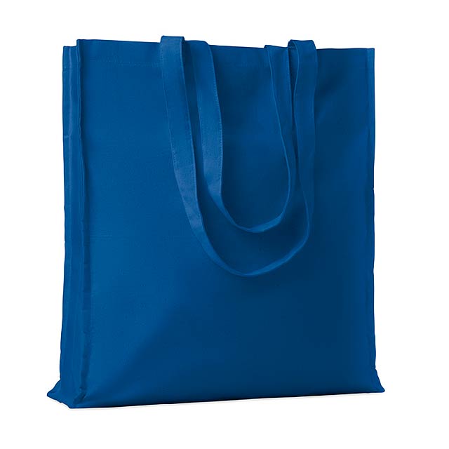 Cotton shopping bag w/ gusset  MO9596-37 - royal blue