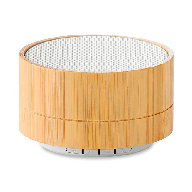 3W Bamboo Bluetooth speaker    MO9609-06 - white