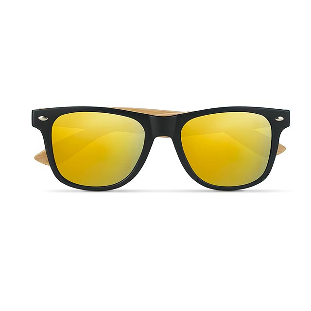 Sunglasses with bamboo arms    MO9617-08 - yellow