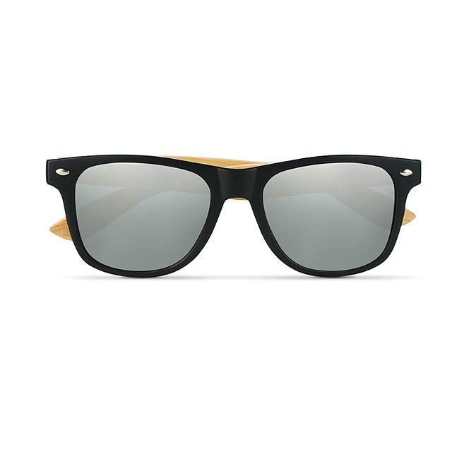 Sunglasses with bamboo arms    MO9617-17 - shiny silver