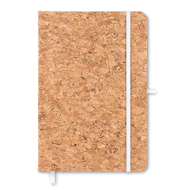 A5 notebook with cork cover    MO9623-06 - white