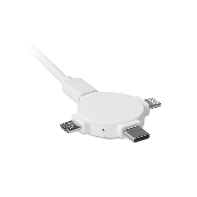 3 in 1 cable adapter  - white