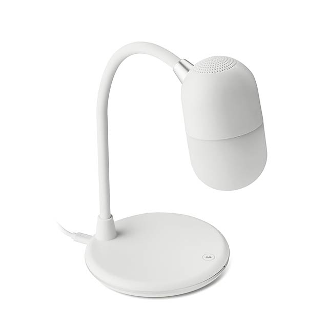 Wireless charging lamp speaker MO9675-06 - white