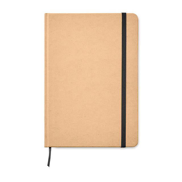 A5 Notebook recycled carton    MO9684-03 - black