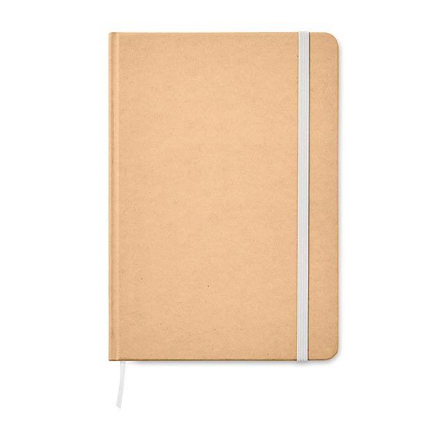 A5 Notebook recycled carton    MO9684-06 - white