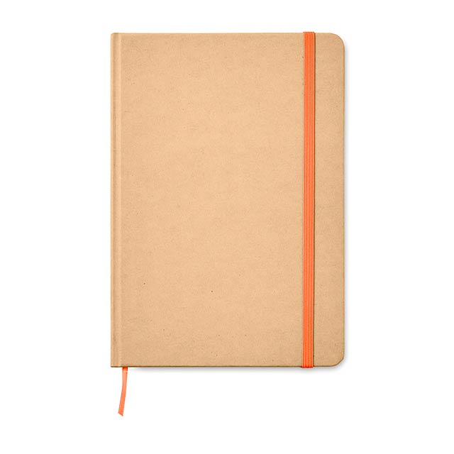 A5 Notebook recycled carton    MO9684-10 - orange