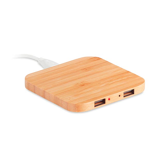 Bamboo wireless charging pad   MO9698-40 - wood