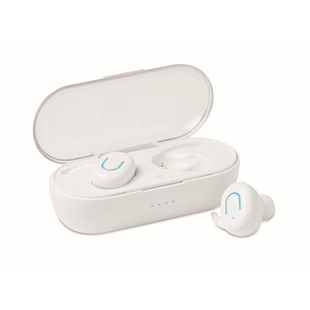 TWS earbuds with charging box MO9754-06 - white