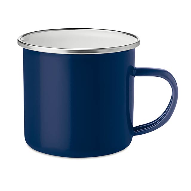 Metal mug with enamel layer    MO9756-04 - blue