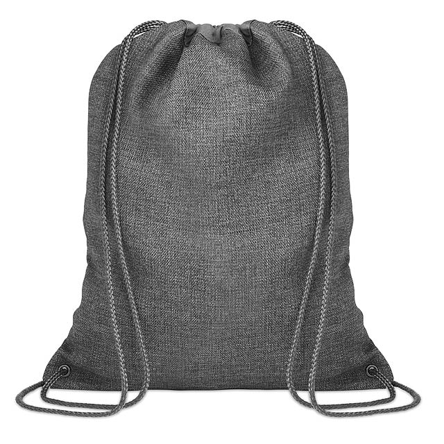 1200D heathered drawstring bag - grey