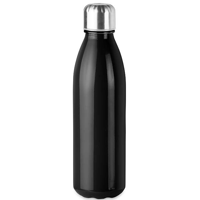 Glass drinking bottle 650ml  - black