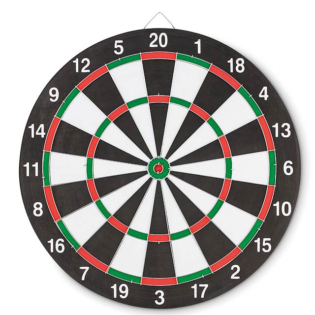 Double sided dart board  - multicolor