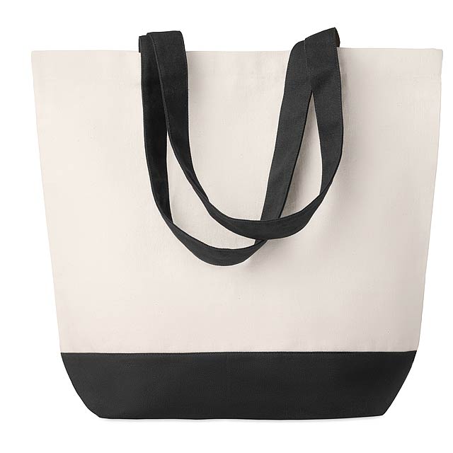 Canvas beach bag 170gr/m2  - black