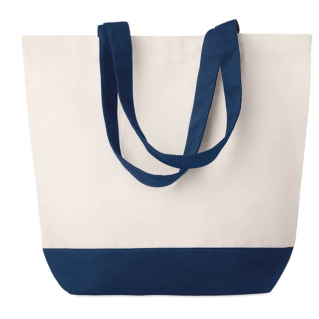 Canvas beach bag 170gr/m2  - blue
