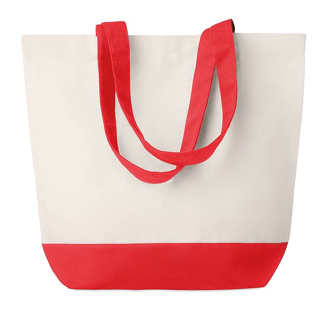 Canvas beach bag 170gr/m2  - red