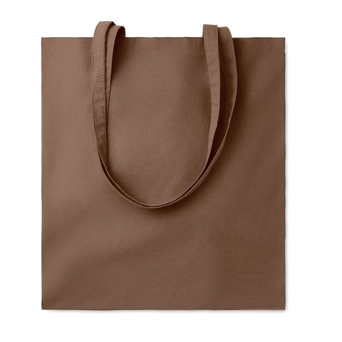 180gr/m² cotton shopping bag - COTTONEL COLOUR ++ - khaki/black