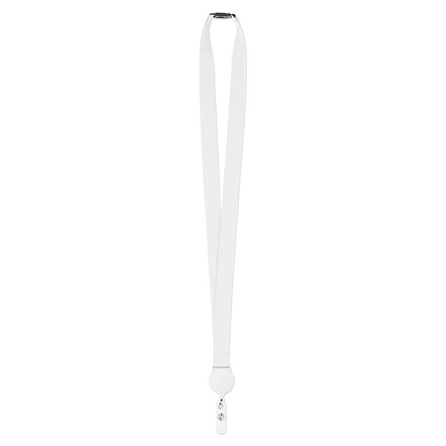 Lanyard retractable clip  - white
