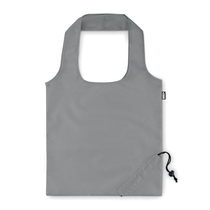 Foldable RPET shopping bag - FOLDPET - stone grey