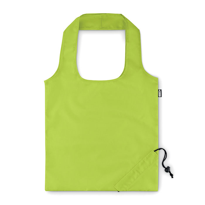 Foldable RPET shopping bag - FOLDPET - lime