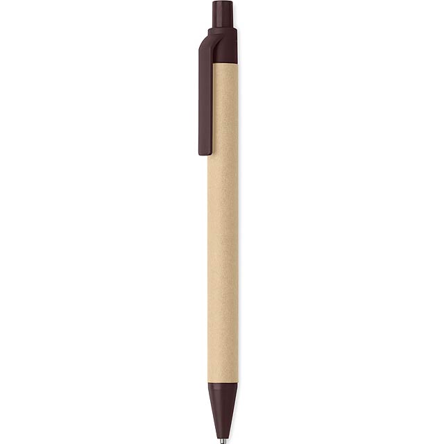 Push ball pen coffee husk/ABS  - brown