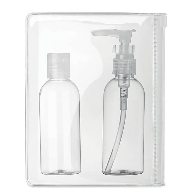 Set lahviček na dezinfekce - SANI - transparentní