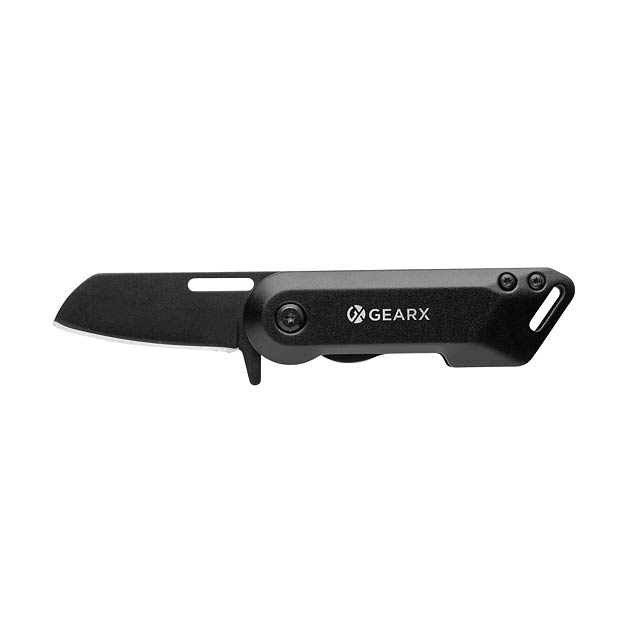 Gear X faltbares Messer, schwarz - schwarz