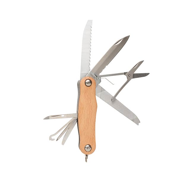 Dřevěný kapesní nůž - hnedá