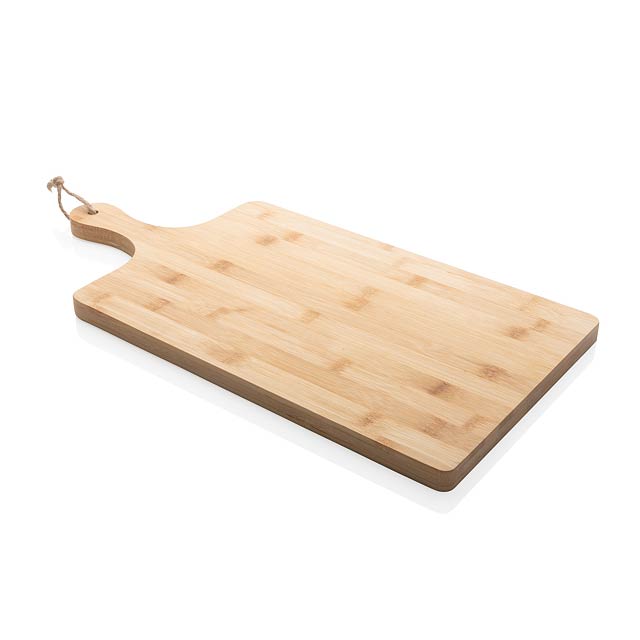 Ukiyo bamboo rectangle serving board, brown - brown