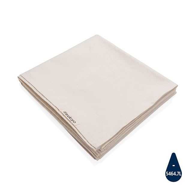 Ukiyo Aware™ 180gr rcotton table cloth 250x140cm, white - white