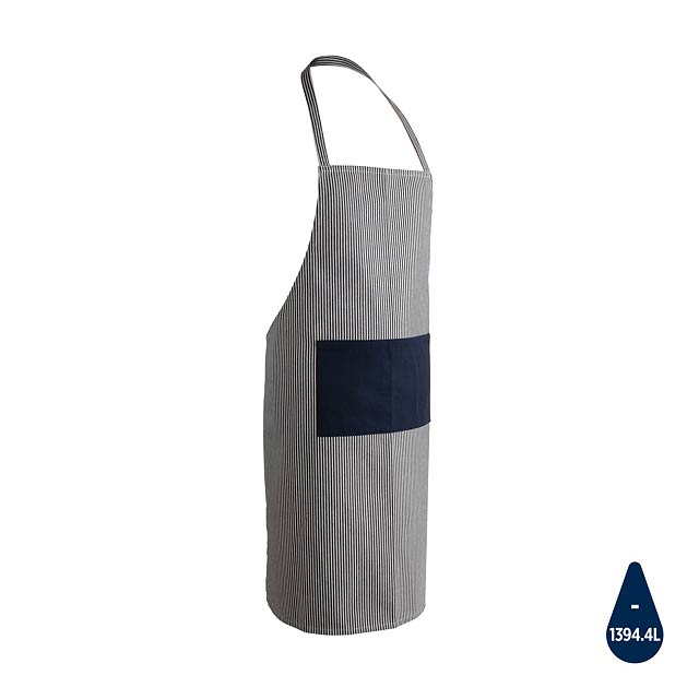 Ukiyo Aware™ 280gr rcotton deluxe apron, navy - blue