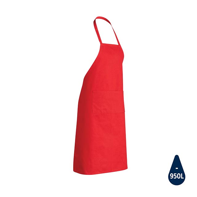 Impact AWARE™ Recycled cotton apron 180gr, red - red