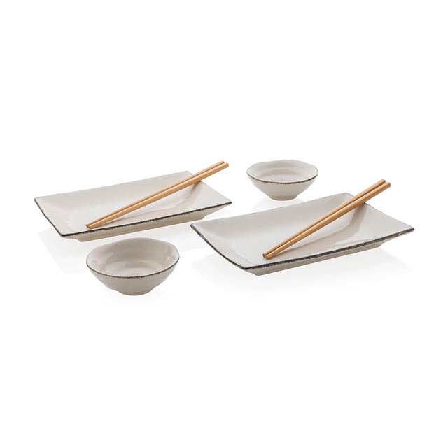Ukiyo Sushi-Set für zwei, weiß - Weiß 
